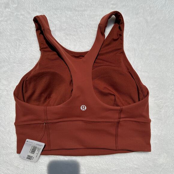 Lululemon Wunder Train Long-Line Bra C/D Cups Dark Terracotta Size 6 NWT $68 - Picture 8 of 14